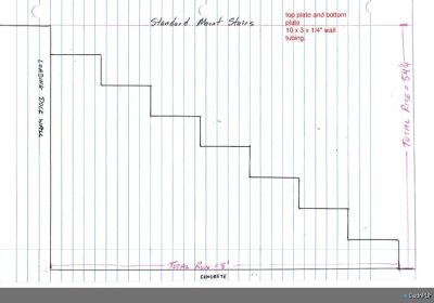 Dock Staircase – Structural Drawing