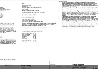 Accessory Dwelling Unit (ADU) – Permit Submission
