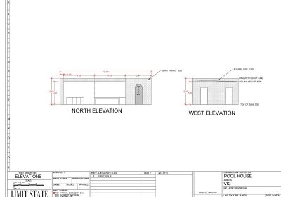 Pool House – Exterior Elevation Details