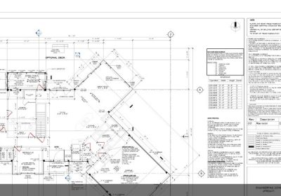 Sample Floor Plan with Construction Details
